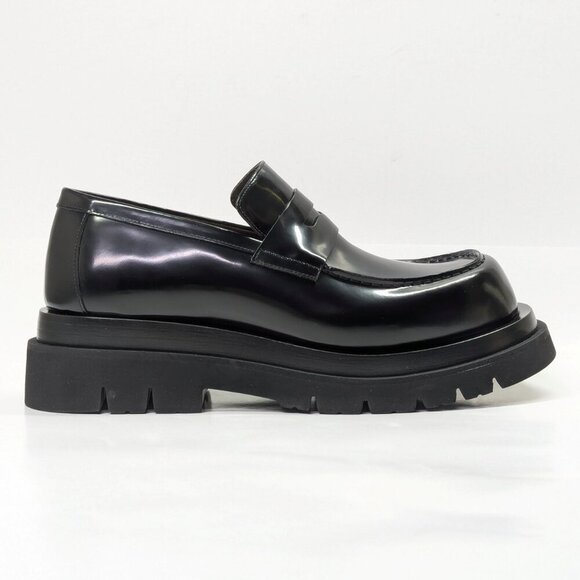 Bottega Veneta Men\'s Leather Slip On Lug Penny Loafers Size 42.5 (MSRP $1,300) main image 6